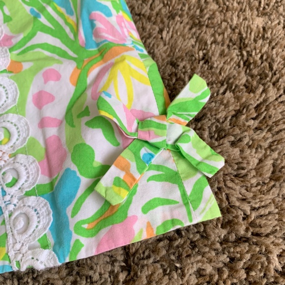 Lilly  Pulitzer Floral Baby Girl Sleeveless Shift Dress 12-18m No Bloomers - Picture 2 of 12